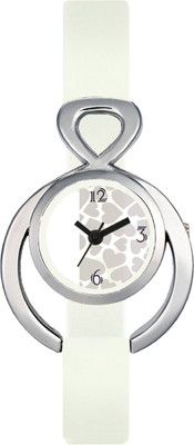 View Shivam Retail SR-VT-15 Stylished Looked Printed Dial Heavy Rubber White Strap Diwali Dhamaka Best Deal Of Watch  - For Girls Wrist Watches Price Online(Shivam Retail)
