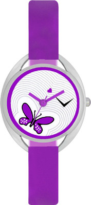 View Shivam Retail SR-VT-02 Stylished Looked Printed Dial Heavy Rubber Purple Strap Diwali Dhamaka Best Deal Of Watch  - For Girls Wrist Watches Price Online(Shivam Retail)