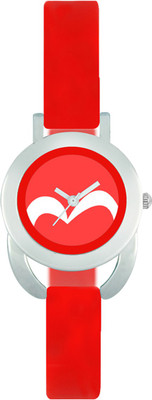 View Shivam Retail SR-VT-19 Stylished Looked Printed Dial Heavy Rubber Red Strap Diwali Dhamaka Best Deal Of Watch  - For Girls Wrist Watches Price Online(Shivam Retail)