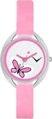 View Shivam Retail SR-VT-03 Stylished Looked Printed Dial Heavy Rubber Pink Strap Diwali Dhamaka Best Deal Of Watch  - For Girls Wrist Watches Price Online(Shivam Retail)