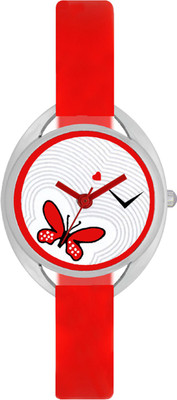 View Shivam Retail SR-VT-04 Stylished Looked Printed Dial Heavy Rubber Red Strap Diwali Dhamaka Best Deal Of Watch  - For Girls Wrist Watches Price Online(Shivam Retail)
