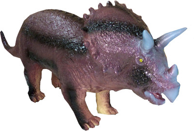 

TALKING GANESHA Realisitic Looking Hand Painted Triceratops Dinosaur 45 Cms Long With Sound(Multicolor)