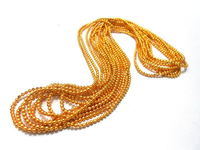 Kusumabls Gold Ball Chain