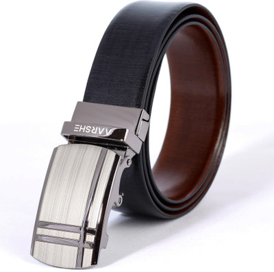 

AARSHE Men Casual, Formal Black, Brown Genuine Leather Reversible Belt