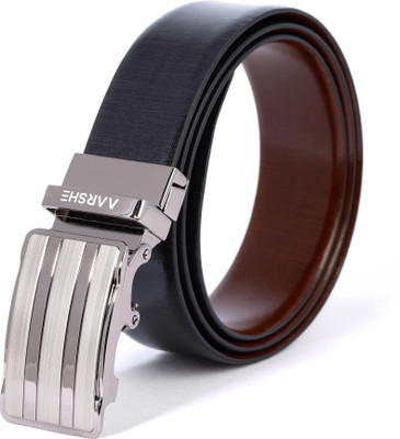 

AARSHE Men Casual, Formal Black, Brown Genuine Leather Reversible Belt
