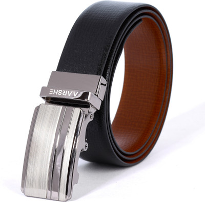 

AARSHE Men Casual, Formal Black, Brown Genuine Leather Reversible Belt