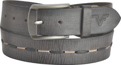

vener fabica Men Casual, Party, Formal, Evening Grey Genuine Leather Belt, Black