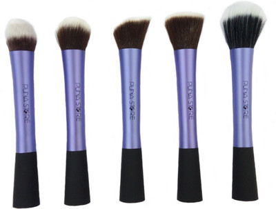 

Puna Store 5 Piece Foundation Makeup Brush Set (Purple)(Pack of 5)