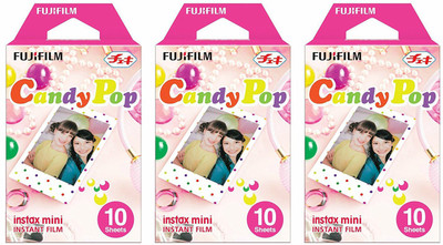 

Fujifilm Instax Mini Candy Pop (10x3) Film Roll(Yes 800 ISO Pack of 3)