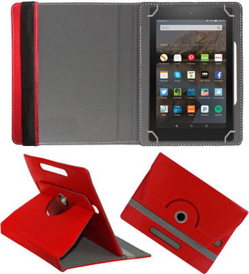 Fastway Book Cover for Kindle All New Fire Hd 8 Designer Rotating Case(Red, Cases with Holder, Pack of: 1)