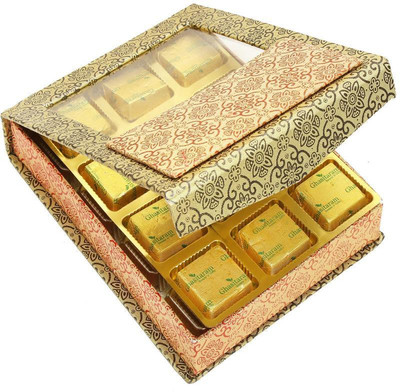 

Ghasitaram Gifts 12 pcs Printed Assorted Chocolate Box Fudges(180 g)