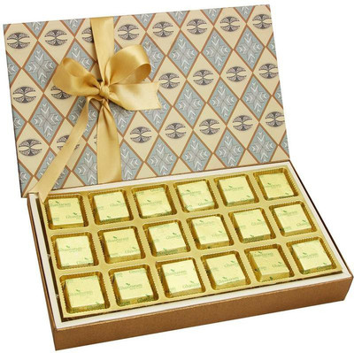 

Ghasitaram Gifts Grey 18 pcs Assorted Chocolate Box Fudges(270 g)