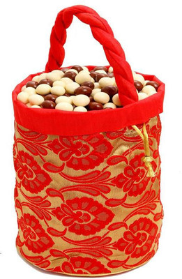 

Ghasitaram Gifts Nutties in Brocade Potli Truffles(500 g)