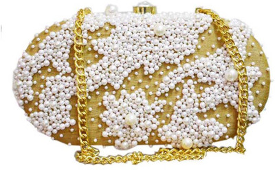 

FALAH Party Beige Clutch