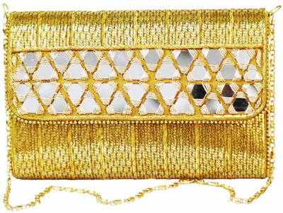 

falah Party Yellow Clutch