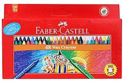 Faber-Castell Faber Castell 48 Wax Crayons 1 Box(Multicolor)