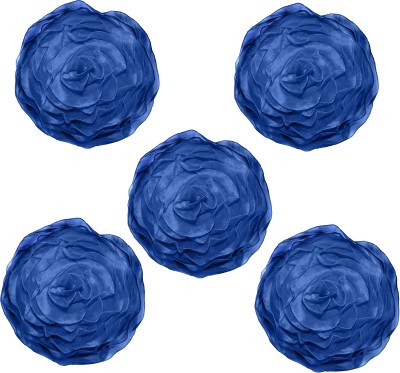 Monk Matters Floral Cushions Cover(Pack of 5, 40.64 cm*40.64 cm, Blue)