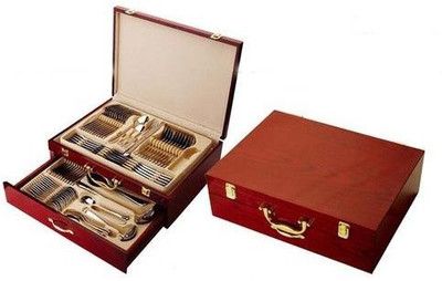 

Grind Sapphire HOFFMAYER Gold & Satin Finish 84pcs Stainless Steel Cutlery Set
