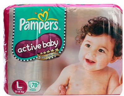 

Pampers Pampers - Baby Diapers Large (78 Pieces) - L(78 Pieces)