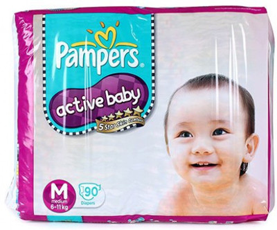 

Pampers Pampers - Baby Diapers Medium (90 Pieces) - M(90 Pieces)