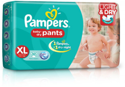 

Pampers Pampers - Baby Dry Pants Diapers Extra Large (32 Pieces) - L(32 Pieces)