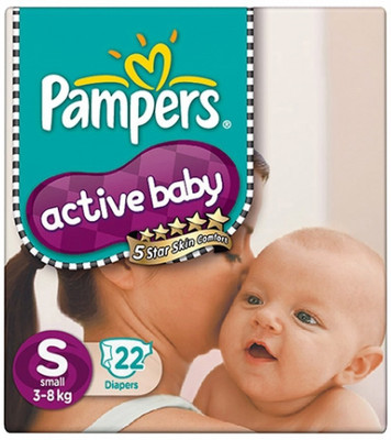 

Pampers Pampers - Active Baby Diapers Small (22 Pcs) - S(22 Pieces)