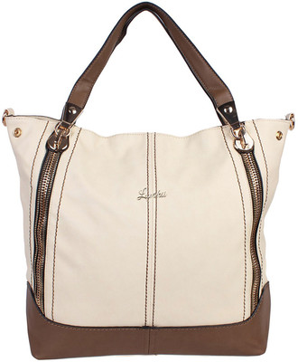 

Luvoksi Tote(White, Brown), Brown;white