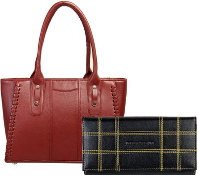 

Louise Belgium Hand-held Bag(Maroon)