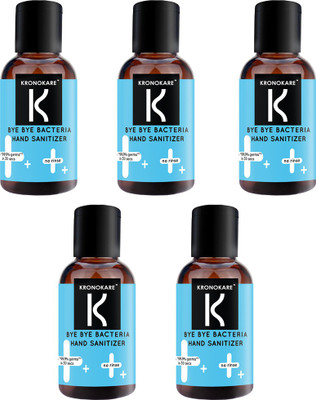 

Kronokare Bye Bye Bacteria - Hand Sanitizer - 30 ml - Buy 3 Get 5(30 ml, Pump Dispenser, Pack of 5)