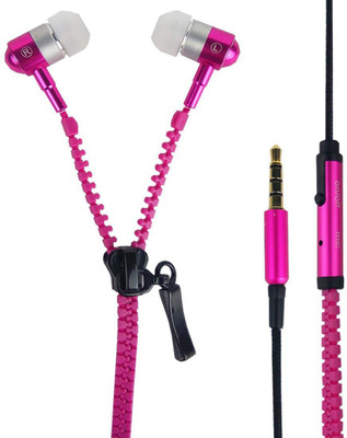 

Himtek Zipper Dynamic Headphone(Pink, In the Ear)