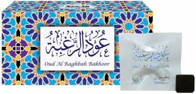 

Dukhni Oud Al Raghbah Bakhoor (Medium) Sandal Agarbattis(18 Units)