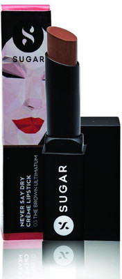 

Sugar NEVER SAY DRY CRÈME LIPSTICK - 03 The Brown Ultimatum (Nude Brown)(Nude Brown, 3.5 g)