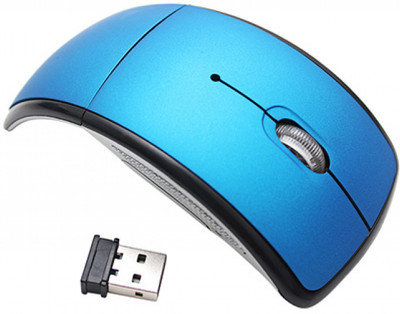 

Speed Foldable Blue Wireless Optical Mouse(USB, Blue)