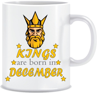 

Everyday Desire Kings are Born in December ED241 Ceramic Mug(300 ml), Multicolor