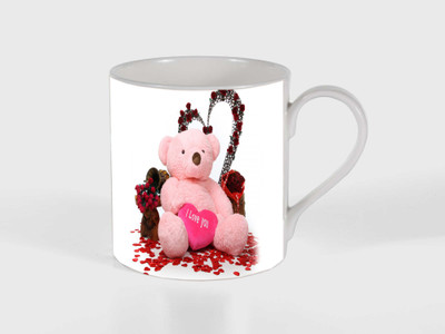 

PARTH ENTERPRISES teddy DAY PRINTED COFFEE MUG Ceramic Mug(250 ml), Multicolor