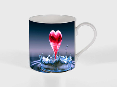 

PARTH ENTERPRISES LOVE SYMBOL PRNTEDE CERAMIC COFFEE MUG Ceramic Mug(250 ml), Multicolor