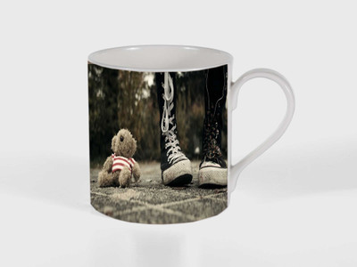 PARTH ENTERPRISES lovely cute teddy printed coffee mug Ceramic Mug(250 ml), Multicolor