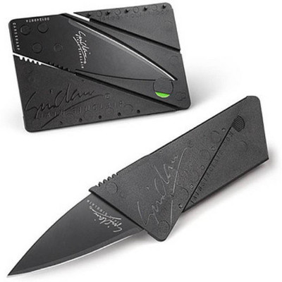 CASTO Credit Card Sized Folding Knife 1 Utility Knife(Black) available at flipkart for Rs.149