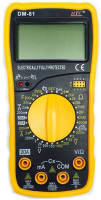HTC DM-81 AC Voltage 0 to 750V Range Digital Multimeter(Yellow 4000 Counts)