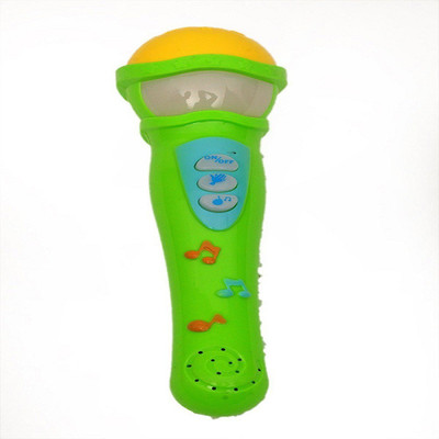 

H&S Designer Studio Musical MIC with Microphone 5 music changer Toys - G/Y(Green)
