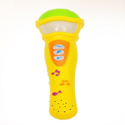 H&S Designer Studio Musical MIC with Microphone 5 music changer Toys - Y/G(Yellow)