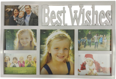 

ME Decor Generic Photo Frame(White, 6 Photos)