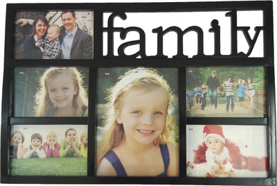

ME Decor Generic Photo Frame(Black, 6 Photos)