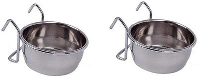 

Pets Empire round Stainless Steel Pet Bowl(200 ml Silver)
