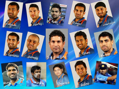 

2011 Team India World Cup CRICKET ON FINE ART PAPER ON 24X36 LARGE POSTER Photographic Paper(36 inch X 24 inch, Rolled)