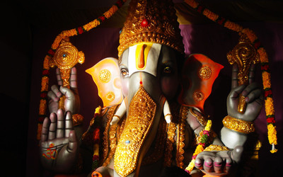 

Lord Balaji Ganesh celebrations ON FINE ART PAPER ON 24X36 LARGE POSTER Photographic Paper(36 inch X 24 inch, Rolled)