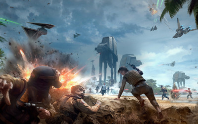 

Star Wars Battlefront Rogue One Scarif 4K ON FINE ART PAPER ON 24X36 LARGE POSTER Photographic Paper(36 inch X 24 inch, Rolled)
