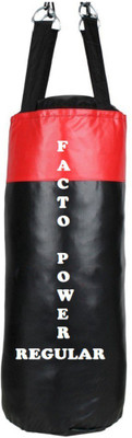 

FACTO POWER Regular 4.0 Feet Long, SRF - STANDARD Material, Black and Red Color, Unfilled with Hanging Straps Hanging Bag(4.0, 48 kg)
