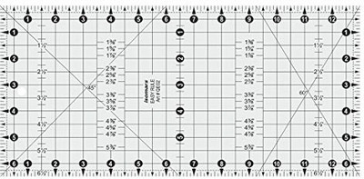 

Isomars Rectangle Ruler - 6.5 x 13" Quilting Stencil(Pack of 1)