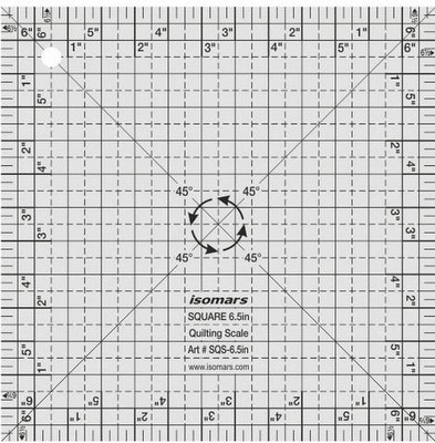 

Isomars Square Scale - 6.5" Quilting Stencil(Pack of 1)